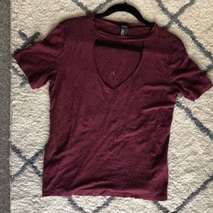 Forever 21 Distressed tee